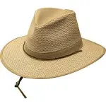 Henschel Aussie Breezer Cotton-Mesh Hat - Khaki - L