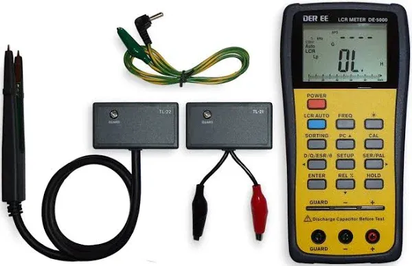 High Accuracy LCR Meter DE-5000 Automatic Discrimination and Dual Display Japan