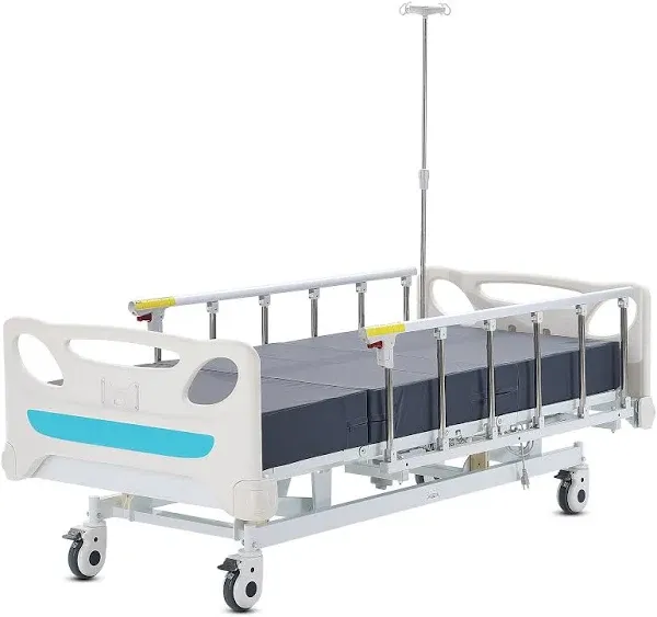 VEVOR Premium 3 Function Full Electric Hospital Bed ICU Medical Bed 440LBS Loads