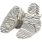 Zutano Pencil Stripe Organic Cotton Gripper Baby Bootie