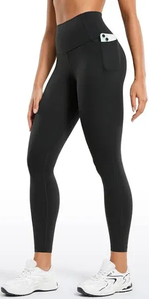 CRZ YOGA Womens Butterluxe Workout Leggings 25" / 28'' - High Waisted Gym Yoga Pants with Pockets Buttery Soft