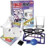 Fingerprint Kit for Kids Ages 8-12, FunKidz Detective Spy Gear Pretend Play STEM Science Kit Project with Crime Scene Investigations Educational Class Tools for Boys Girls