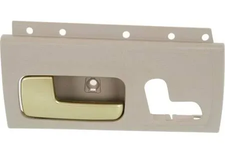 Performance PFM-500542 Interior Door Handle, Front, Driver Side, Textured Beige Bezel with Chrome/Gold Lever, Sold Individually for 2003-2011 Lincoln Town Car