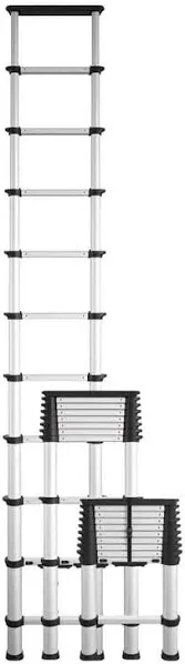 Cosco SmartClose Aluminum Telescoping Ladder, 14-ft Max Reach Height