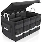 Oasser Trunk Organizer Cargo Organizer Trunk Storage Waterproof Collapsible Durable Multi Compartments