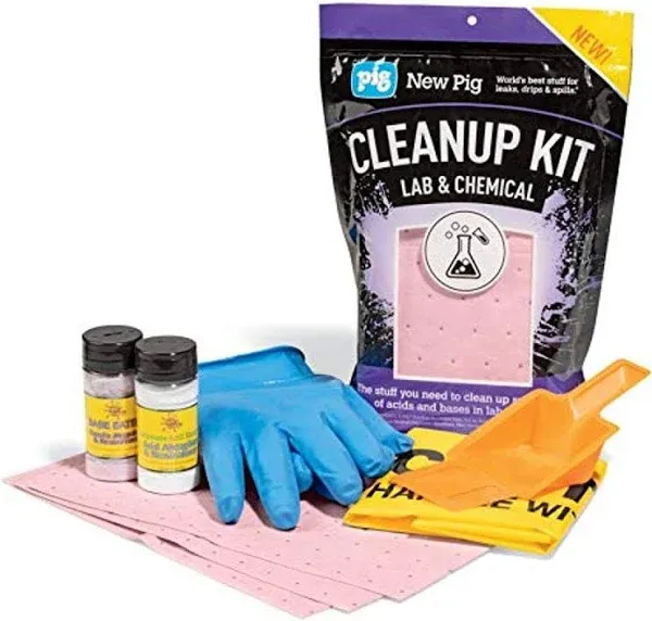 New Cleanup Kit - for Small Laboratory Spills - 9.25&#034; L x 4&#034; W x 13&#034; H - PM50002