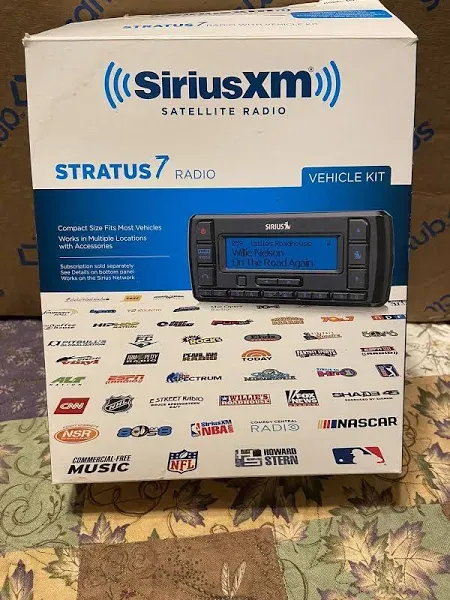 Sirius STRATUS 7 Satellite radio Car Kit &amp; Accessories Complete NEW *Ships Fast