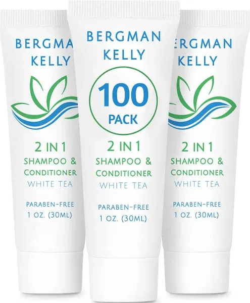 Bergman Kelly Travel Size Shampoo & Conditioner 2-in-1 50 Pack