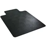 Deflect-O EconoMat Hard Floor Chair Mat with Lip 45&#034; x 53&#039;&#039; Black