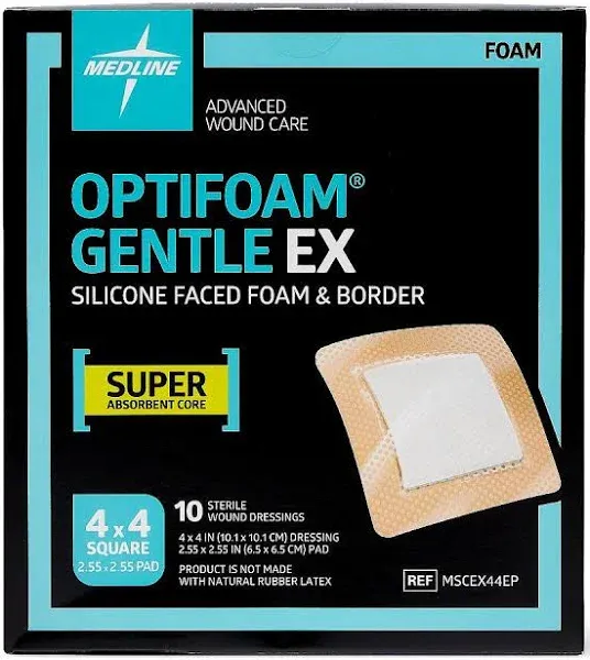 Medline Optifoam Gentle EX Bordered Foam Dressing