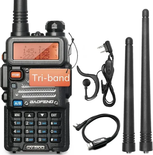 Baofeng UV-5RX3 Tri-Band Radio