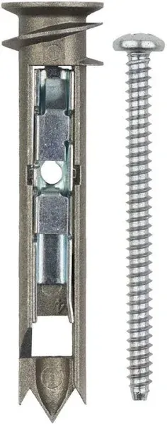 MechanicSurplus.com Heavy Duty Self-Drilling Zinc Toggle Drywall Anchors with