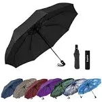 Windproof Travel Compact Umbrella-Autom<wbr/>atic Umbrellas for Rain-Compact Foldin...