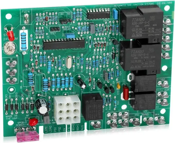 B18099-13 Control Circuit Board,Compatible with Goodman furnace control circuit board B18099-06,B18099-08,B18099-10,B18099-13.Package list: circuit board*1,instruction*1, induction wire*4, buckle*4.