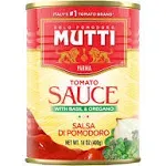 Mutti Tomato Sauce with Basil Oregano Salsa di Pomodoro 14 oz 6 Pack Italys 1 Brand of Tomatoes Canned Tomatoes V