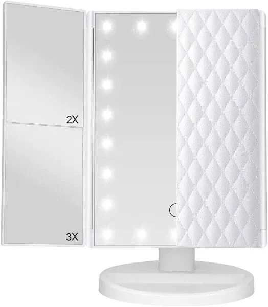 TiKenSo Trifold Vanity Mirror with Lights