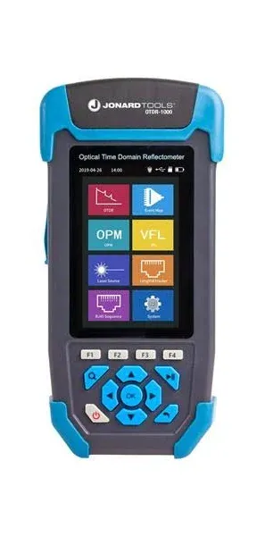 JONARD TOOLS OTDR-1000 Multi-Function OTDR with OTDR, Event Map, Power Meter, Light Source, VFL, Network Cable Tester, and More, Black