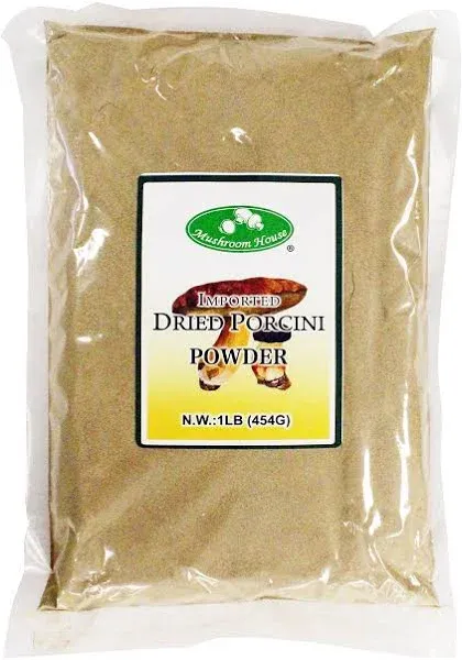 Mushroom House Dried Mushroom Powder, Porcini, 1 Lb