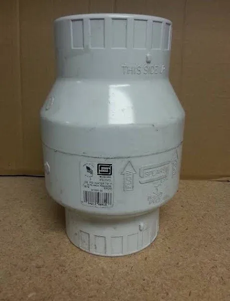 Spears"pvcchk3 s1520-30 3"" PVC Swing Check Valve"