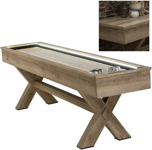 American Legend LED Shuffleboard with Buffet Top