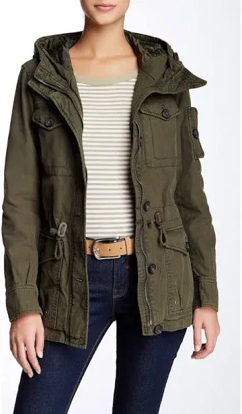 Levi's Women's Hooded Military Jacket