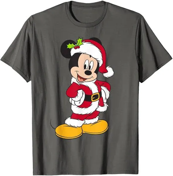 Disney Santa Mickey Mouse Holiday T-Shirt