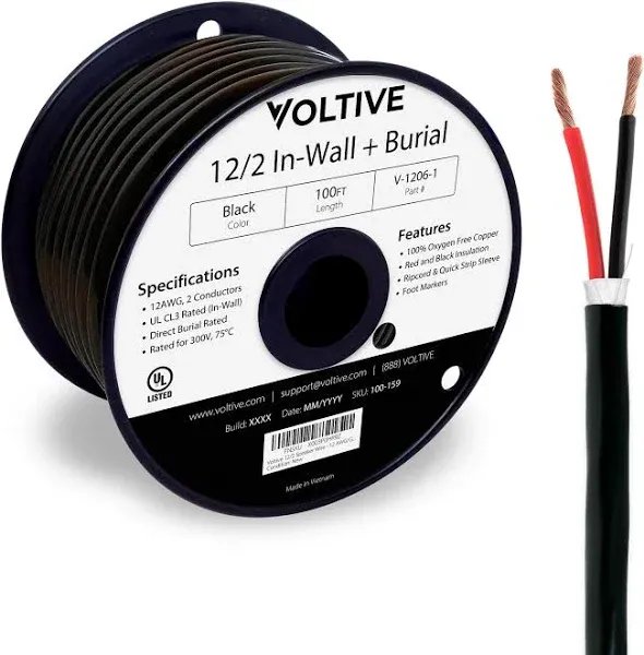 14/2 Speaker Wire 14 Awg/gauge 2 Conductor Ul Listed In Wall cl2/cl3 And Outdo