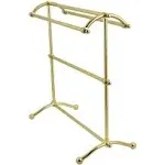 Kingston Brass SCC2297 Edenscape Freestanding Towel Rack, Brushed Brass