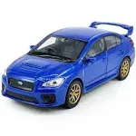 Metanyl Impreza WRX STI Toy Car Racing Sports Diecast Model Car 1/36 Scale Metal Pull Back Vehicle, Doors Open, Zinc Alloy Casting, Boys Toys Kids