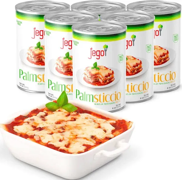 Lasagna Noodles Gluten Free Pack of 6 | Keto Low Carb Healthy Heart of Palm P...