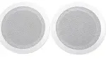 Rockville 2 CC65T White 6.5" Commercial 70V Ceiling Speakers for Restaurant