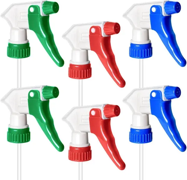 6 Pack Universal Spray Bottle Nozzle, Mist &amp; Stream Trigger Sprayer for 16Oz 24O