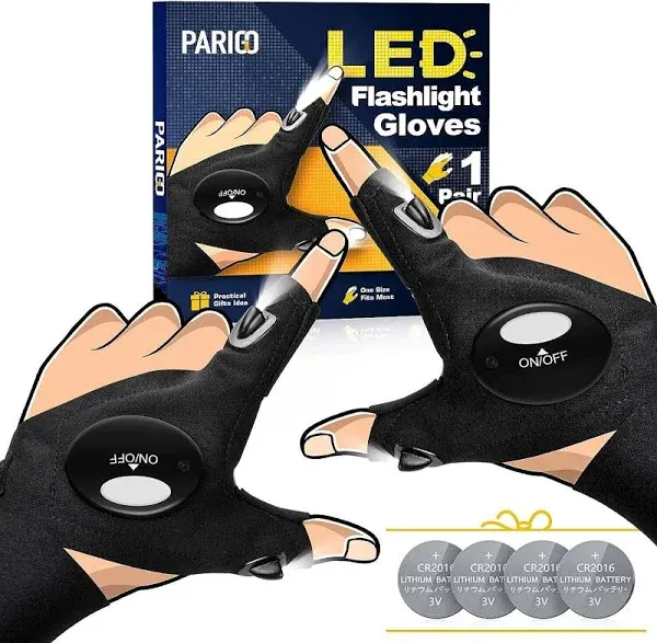 LED Flashlight Gloves, Stocking Stuffers for Men Gift for Dad Husband Grandpa...