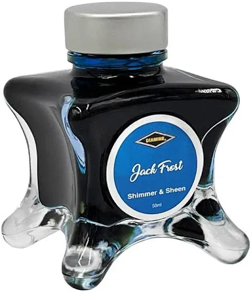 Diamine Sheen Fountain Pen Ink - Inkvent Blue Edition - Polar Glow