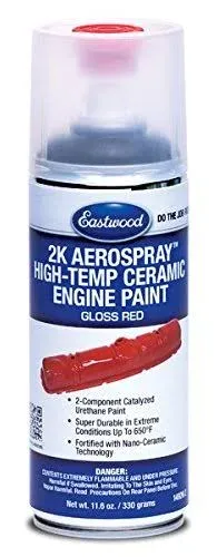 Eastwood 2K Aerospray High Temp Ceramic Engine Paint Gloss Red 14926Z