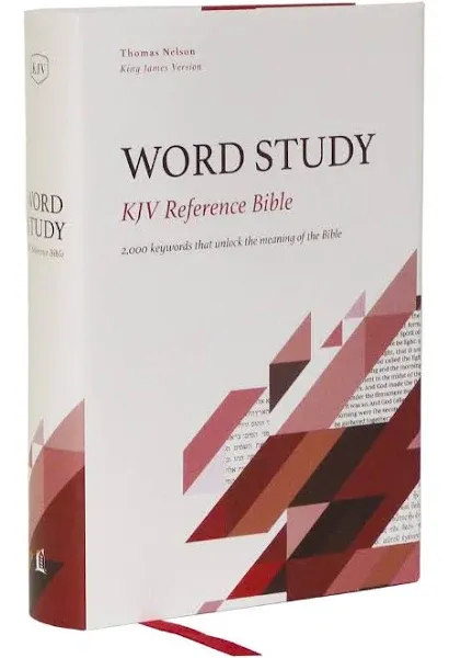 Kjv, Word Study Reference Bible, Hardcover, Red Letter, Comfort Print: 2,000 Keywords That Unlock the Meaning of the Bible