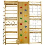 Walnut - 9-in-1 Swedish Ladder Wall Gym and Climber