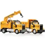 Mini Construction RC Trucks - Crane Truck + Dump Truck