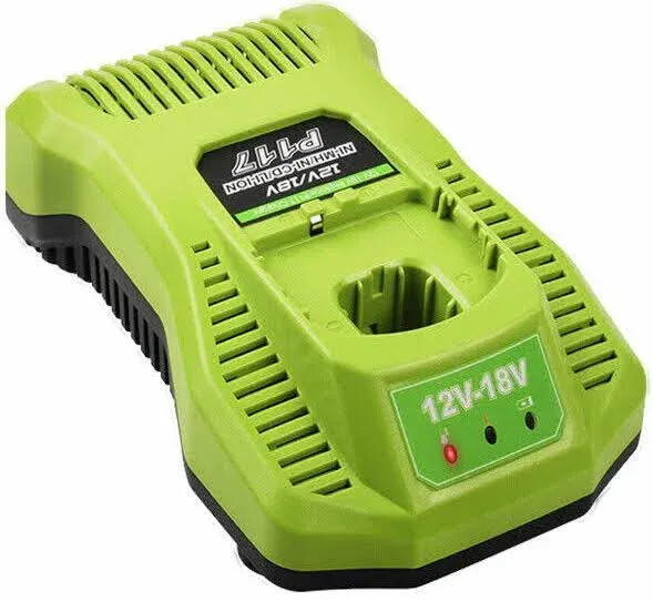 P117 Fast Charger for Ryobi ONE+ Plus P108 18V High Capacity Lithium-Ion Battery