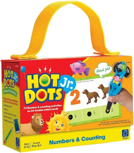 Educational Insights Hot Dots Jr. Numbers & Counting Card Set