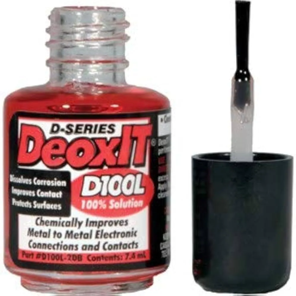 Labs D100L-2DB DeoxIT® D-Series Contact Cleaner & Rejuvenator Brush Bottle 7.4mL