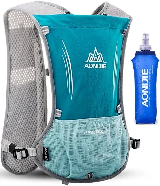 AONIJIE 5L Outdoor Sport Multifunctional Camping Backpack Cycling Running Climbing Hiking Hydration Vest Pack with 500ml Soft Flask