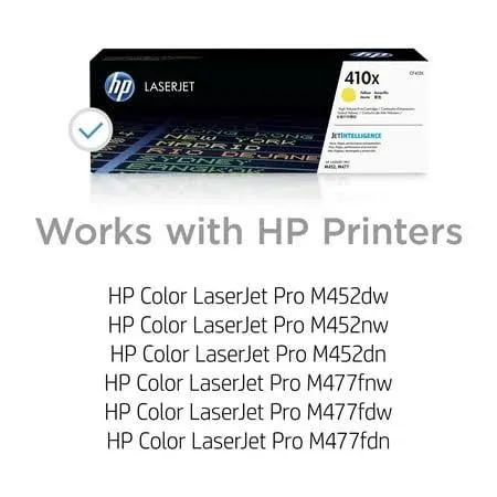 NEW Yellow Toner Cartridge CF412X ((410X Compatible) for HP Laserjet Pro-M 377/M