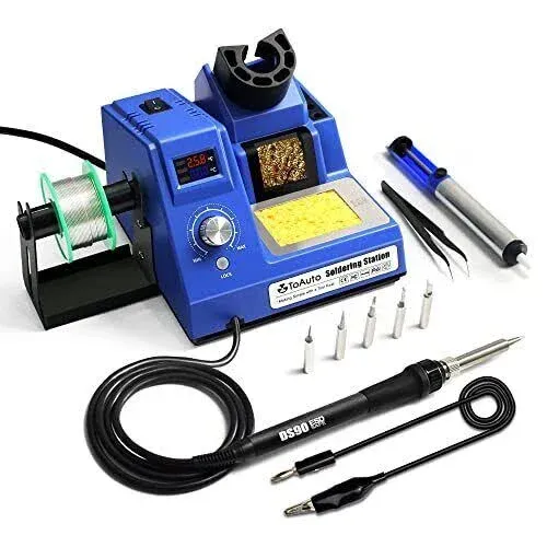 TOAUTO DS90 Soldering Station-°<wbr/>F &amp; °C Dual Digital Display Soldering I