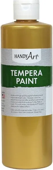 Handy Art Tempera Paint 16 ounce Metallic Gold231-162