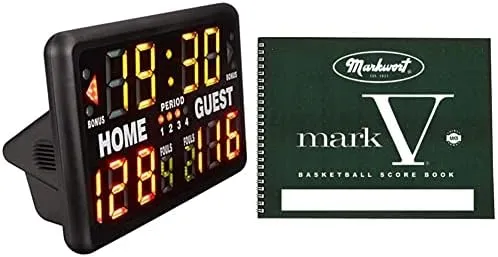 MacGregor Portable LED Electronic Scoreboard for Indoor Outdoor Display for Basketball Tennis Football Badminton with Remote