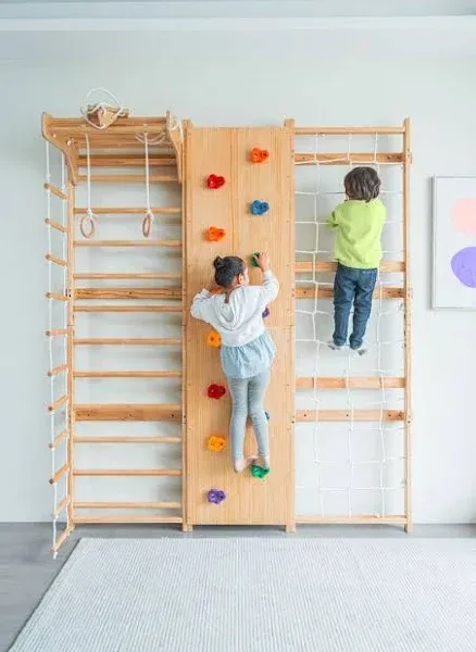 Avenlur 9-in-1 Swedish Ladder Wall Gym and Climber