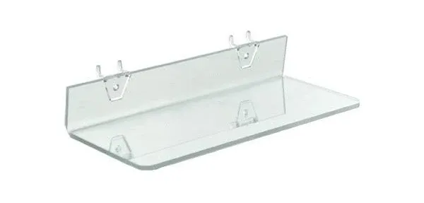 Azar Acrylic Shelf for Pegboard/Slatwall