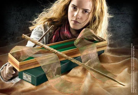 The Noble Collection Hermione Granger's Wand with Ollivanders Wand Box