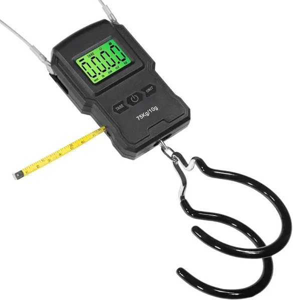 CyclingDeal Backlit LCD Display Digital Bike Scale - Electronic Balance with Double Hanging Hook - Measures in kg, lbs, jin, oz - More Stable & Accurate